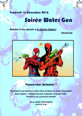 Soirée Watergun à l'espace aquatique Ophéa !