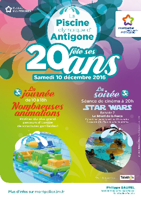 La Piscine Olympique Antigone de Montpellier fête ses 20 ans