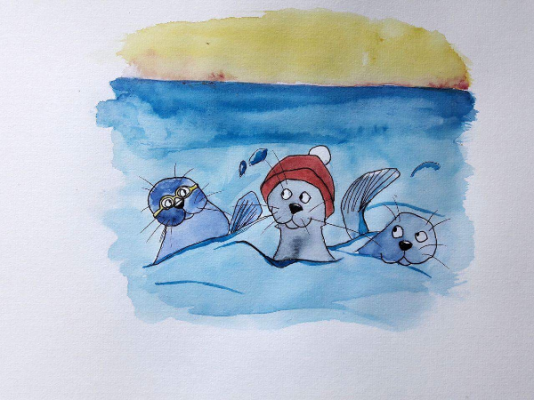 What a phoque swim !