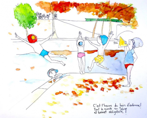 Baignade d'automne by Sophie