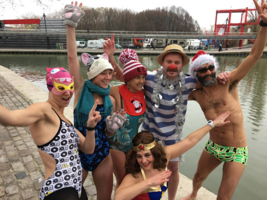 LE GRAND BAIN DE NOEL A PARIS 2018