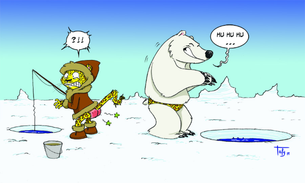 Brèves de plongeoir : ice fishing !